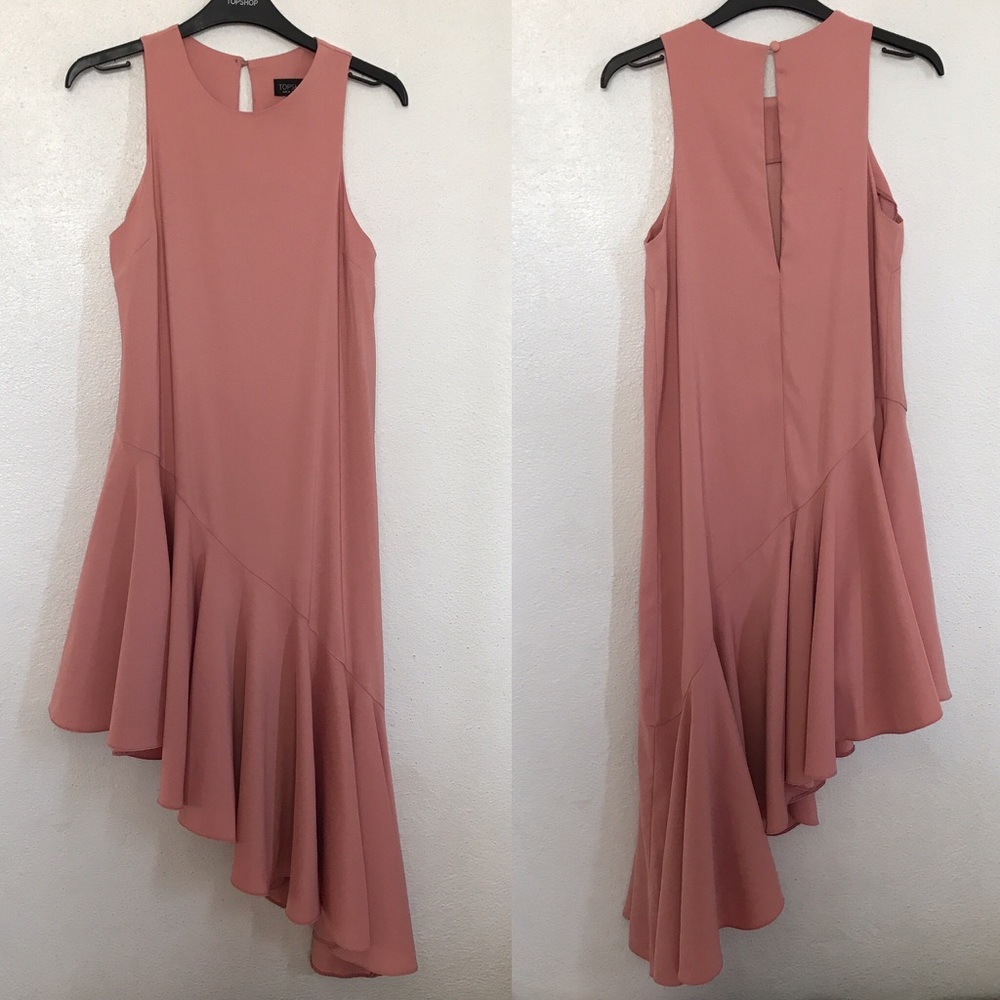 Topshop Assymetric Midi Dress